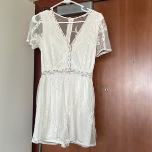 Zara romper with mesh back.